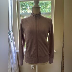 Adidas Women’s Textured Zip-Up Jacket in Mauve Size Small NWT💗⛳️⛳️